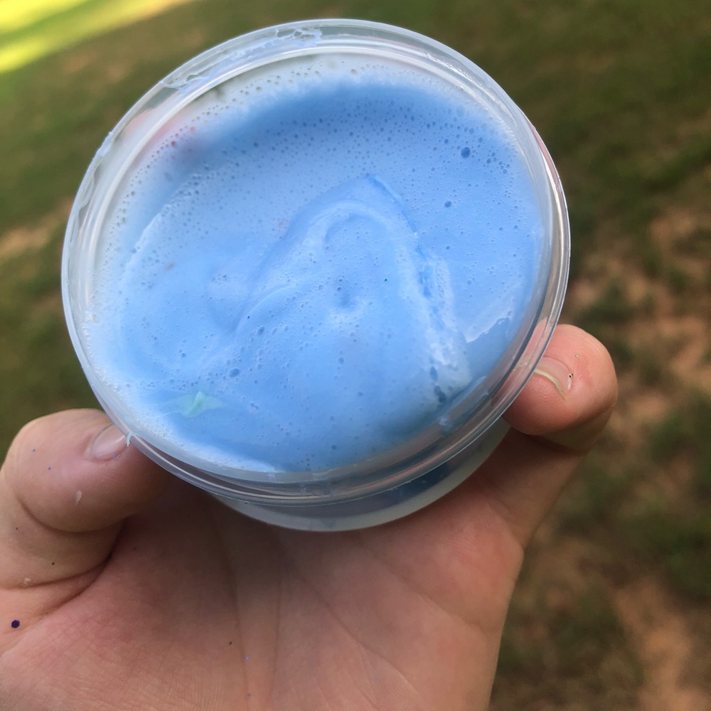 Blue mr. jiggles slime